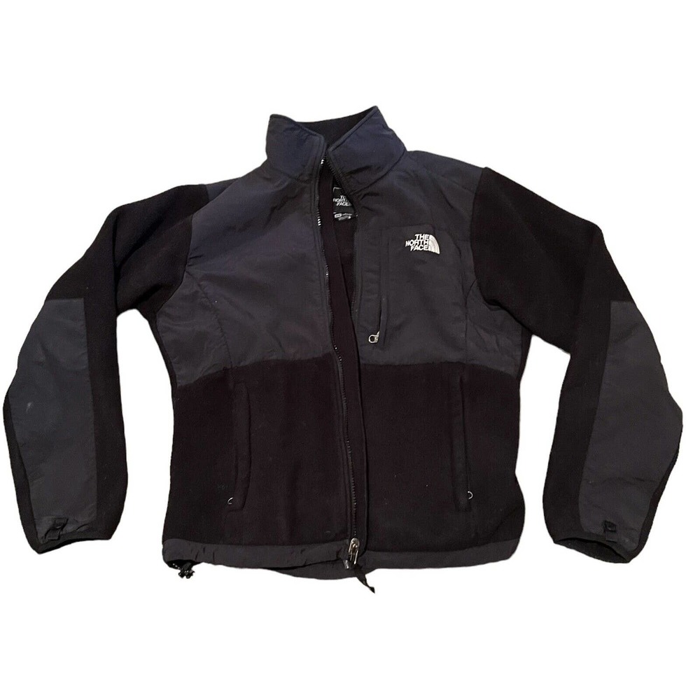 The North Face Womens Black Polartec Classic Fleece Full Zip Jacket Size Medium